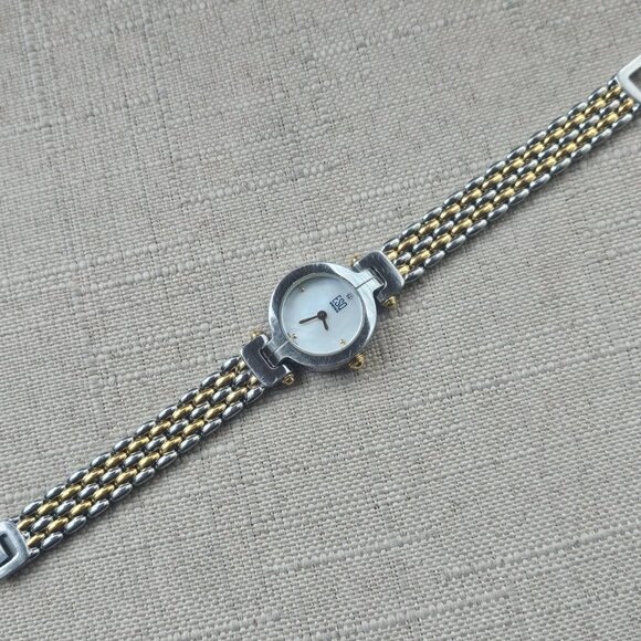 ESQ Swiss by MOVADO Ladies Wristwatch Gold/Silver Tone Analog MOP Face Watch - Picture 6 of 12
